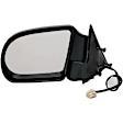 955-1797 Driver Side Mirror, Power Adjust, Non-Heated, Manual Folding, Black, No Signal Light, No Memory, No Puddle Light, No Auto-Dim, No Blind Spot Feature