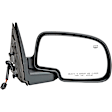955-1798 Passenger Side Mirror, Power Adjust, Non-Heated, Power Folding, Black, No Signal Light, No Memory, No Puddle Light, No Auto-Dim, No Blind Spot Feature