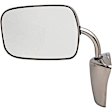 955-1807 Driver or Passenger Side Mirror, Manual Adjust, Non-Heated, Manual Folding, Chrome, No Signal Light, No Memory, No Puddle Light, No Auto-Dimming, No Blind Spot Feature