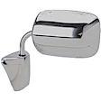 955-1807 Driver or Passenger Side Mirror, Manual Adjust, Non-Heated, Manual Folding, Chrome, No Signal Light, No Memory, No Puddle Light, No Auto-Dimming, No Blind Spot Feature
