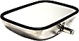 955-180 Driver or Passenger Side Mirror, Manual Adjust, Non-Heated, Non-Folding, Chrome, No Signal Light, No Memory, No Puddle Light, No Auto-Dim, No Blind Spot Feature