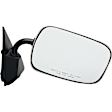 955-1818 Passenger Side Mirror, Manual Adjust, Non-Heated, Manual Folding, Chrome, No Signal Light, No Memory, No Puddle Light, No Auto-Dim, No Blind Spot Feature