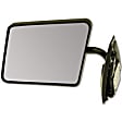 955-181 Driver Side Mirror, Manual Adjust, Non-Heated, Manual Folding, Black, No Signal Light, No Memory, No Puddle Light, No Auto-Dim, No Blind Spot Feature