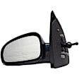 955-1824 Passenger Side Mirror, Power Adjust, Non-Heated, Manual Folding, Black, No Signal Light, No Memory, No Puddle Light, No Auto-Dim, No Blind Spot Feature