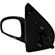 955-1825 Driver Side Mirror, Power Adjust, Non-Heated, Manual Folding, Black, No Signal Light, No Memory, No Puddle Light, No Auto-Dim, No Blind Spot Feature