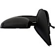 955-1825 Driver Side Mirror, Power Adjust, Non-Heated, Manual Folding, Black, No Signal Light, No Memory, No Puddle Light, No Auto-Dim, No Blind Spot Feature
