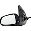955-1836 Sedan Driver Side Mirror, Power Adjust, Non-Heated, Manual Folding, Black, No Signal Light, No Memory, No Puddle Light, No Auto-Dim, No Blind Spot Feature
