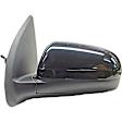 955-1836 Sedan Driver Side Mirror, Power Adjust, Non-Heated, Manual Folding, Black, No Signal Light, No Memory, No Puddle Light, No Auto-Dim, No Blind Spot Feature