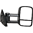 955-1848 Passenger Side Mirror, Manual Adjust, Non-Heated, Manual Folding, Black, No Signal Light, Without Memory Recall, No Puddle Light, No Auto-Dimming, With Blind Spot Glass