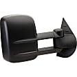 955-1848 Passenger Side Mirror, Manual Adjust, Non-Heated, Manual Folding, Black, No Signal Light, Without Memory Recall, No Puddle Light, No Auto-Dimming, With Blind Spot Glass