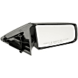 955-184 Passenger Side Mirror, Manual Adjust, Non-Heated, Non-Folding, Black, No Signal Light, Without Memory Recall, No Puddle Light, No Auto-Dimming, No Blind Spot Feature