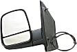 955-1853 Driver Side Mirror, Power Adjust, Heated, Power Folding, Black, No Signal Light, No Memory, No Puddle Light, No Auto-Dim, No Blind Spot Feature