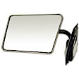 955-185 Driver Side Mirror, Manual Adjust, Non-Heated, Manual Folding, Chrome, No Signal Light, No Memory, No Puddle Light, No Auto-Dim, No Blind Spot Feature