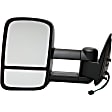 955-1861 Driver Side Mirror, Power Adjust, Heated, Manual Folding, Black, No Signal Light, No Memory, No Puddle Light, No Auto-Dim, No Blind Spot Feature