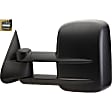 955-1861 Driver Side Mirror, Power Adjust, Heated, Manual Folding, Black, No Signal Light, No Memory, No Puddle Light, No Auto-Dim, No Blind Spot Feature