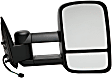 955-1862 Passenger Side Mirror, Power Adjust, Heated, Power Folding, Black, No Signal Light, No Memory, No Auto-Dim