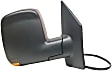 955-1864 Passenger Side Mirror, Power Adjust, Heated, Power Folding, Black, In-housing Signal Light, No Memory, No Puddle Light, No Auto-Dim, No Blind Spot Feature
