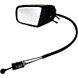 955-1868 Driver Side Mirror, Manual Adjust, Non-Heated, Non-Folding, Black, No Signal Light, No Memory, No Puddle Light, No Auto-Dim, No Blind Spot Feature