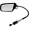 955-1868 Driver Side Mirror, Manual Adjust, Non-Heated, Non-Folding, Black, No Signal Light, No Memory, No Puddle Light, No Auto-Dim, No Blind Spot Feature