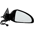 955-1869 Sedan Passenger Side Mirror, Power Adjust, Non-Heated, Non-Folding, Black, No Signal Light, No Memory, No Puddle Light, No Auto-Dim, No Blind Spot Feature