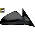955-1869 Sedan Passenger Side Mirror, Power Adjust, Non-Heated, Non-Folding, Black, No Signal Light, No Memory, No Puddle Light, No Auto-Dim, No Blind Spot Feature