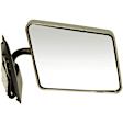 955-186 Passenger Side Mirror, Manual Adjust, Non-Heated, Manual Folding, Chrome, No Signal Light, No Memory, No Puddle Light, No Auto-Dim, No Blind Spot Feature