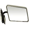 955-186 Passenger Side Mirror, Manual Adjust, Non-Heated, Manual Folding, Chrome, No Signal Light, No Memory, No Puddle Light, No Auto-Dim, No Blind Spot Feature