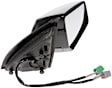 955-1880 Passenger Side Mirror, Power Adjust, Heated, Power Folding, Black, In-housing Signal Light, With Memory, No Auto-Dim