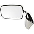 955-190 Driver or Passenger Side Mirror, Manual Adjust, Non-Heated, Manual Folding, Chrome, No Signal Light, No Memory, No Puddle Light, No Auto-Dimming, No Blind Spot Feature