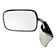 955-190 Driver or Passenger Side Mirror, Manual Adjust, Non-Heated, Manual Folding, Chrome, No Signal Light, No Memory, No Puddle Light, No Auto-Dimming, No Blind Spot Feature