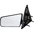 955-193 Driver Side Mirror, Manual Adjust, Non-Heated, Manual Folding, Black, No Signal Light, Without Memory Recall, No Puddle Light, No Auto-Dimming, No Blind Spot Feature