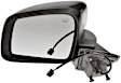 955-1974 Driver Side Mirror, Power Adjust, Heated, Power Folding, Black, No Signal Light, No Memory, No Auto-Dim