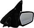 955-1992 Passenger Side Mirror, Power Adjust, Heated, Non-Folding, Black, No Signal Light, No Memory, No Puddle Light, No Auto-Dim, No Blind Spot Feature