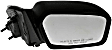 955-1992 Passenger Side Mirror, Power Adjust, Heated, Non-Folding, Black, No Signal Light, No Memory, No Puddle Light, No Auto-Dim, No Blind Spot Feature