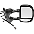 955-2004 Passenger Side Mirror, Power Adjust, Non-Heated, Manual Folding, Black, No Signal Light, No Memory, No Puddle Light, No Auto-Dim, With Blind Spot Glass