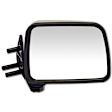 955-201 Passenger Side Mirror, Manual Adjust, Non-Heated, Manual Folding, Chrome, No Signal Light, Without Memory Recall, No Puddle Light, No Auto-Dimming, No Blind Spot Feature