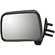955-202 Driver Side Mirror, Manual Adjust, Non-Heated, Manual Folding, Black, No Signal Light, Without Memory Recall, No Puddle Light, No Auto-Dimming, No Blind Spot Feature