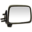 955-203 Passenger Side Mirror, Manual Adjust, Non-Heated, Manual Folding, Black, No Signal Light, Without Memory Recall, No Puddle Light, No Auto-Dimming, No Blind Spot Feature
