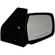 955-209 Passenger Side Mirror, Manual Adjust, Non-Heated, Non-Folding, Black, No Signal Light, Without Memory Recall, No Puddle Light, No Auto-Dimming, No Blind Spot Feature