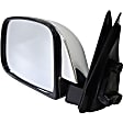 955-210 Driver Side Mirror, Manual Adjust, Non-Heated, Manual Folding, Chrome, No Signal Light, Without Memory Recall, No Puddle Light, No Auto-Dimming, No Blind Spot Feature