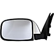 955-210 Driver Side Mirror, Manual Adjust, Non-Heated, Manual Folding, Chrome, No Signal Light, Without Memory Recall, No Puddle Light, No Auto-Dimming, No Blind Spot Feature