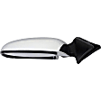 955-210 Driver Side Mirror, Manual Adjust, Non-Heated, Manual Folding, Chrome, No Signal Light, Without Memory Recall, No Puddle Light, No Auto-Dimming, No Blind Spot Feature