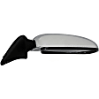 955-211 Passenger Side Mirror, Manual Adjust, Non-Heated, Manual Folding, Chrome, No Signal Light, Without Memory Recall, No Puddle Light, No Auto-Dimming, No Blind Spot Feature