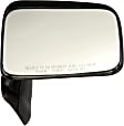 955-215 Passenger Side Mirror, Manual Adjust, Non-Heated, Manual Folding, Black, No Signal Light, No Memory, No Puddle Light, No Auto-Dim, No Blind Spot Feature