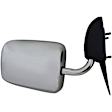 955-221 Driver Side Mirror, Manual Adjust, Non-Heated, Manual Folding, Black and Chrome, No Signal Light, No Memory, No Puddle Light, No Auto-Dim, No Blind Spot Feature