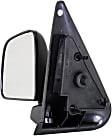 955-223 Driver Side Mirror, Manual Adjust, Non-Heated, Manual Folding, Black, No Signal Light, No Memory, No Puddle Light, No Auto-Dim, No Blind Spot Feature
