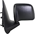 955-223 Driver Side Mirror, Manual Adjust, Non-Heated, Manual Folding, Black, No Signal Light, No Memory, No Puddle Light, No Auto-Dim, No Blind Spot Feature