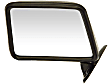 955-225 Driver Side Mirror, Manual Adjust, Non-Heated, Manual Folding, Black, No Signal Light, Without Memory Recall, No Puddle Light, No Auto-Dimming, No Blind Spot Feature