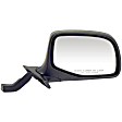 955-228 Passenger Side Mirror, Manual Adjust, Non-Heated, Non-Folding, Black and Chrome, No Signal Light, No Memory, No Puddle Light, No Auto-Dim, No Blind Spot Feature