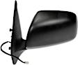 955-2318 Driver Side Mirror, Power Adjust, Non-Heated, Power Folding, Black, No Signal Light, No Memory, No Auto-Dim